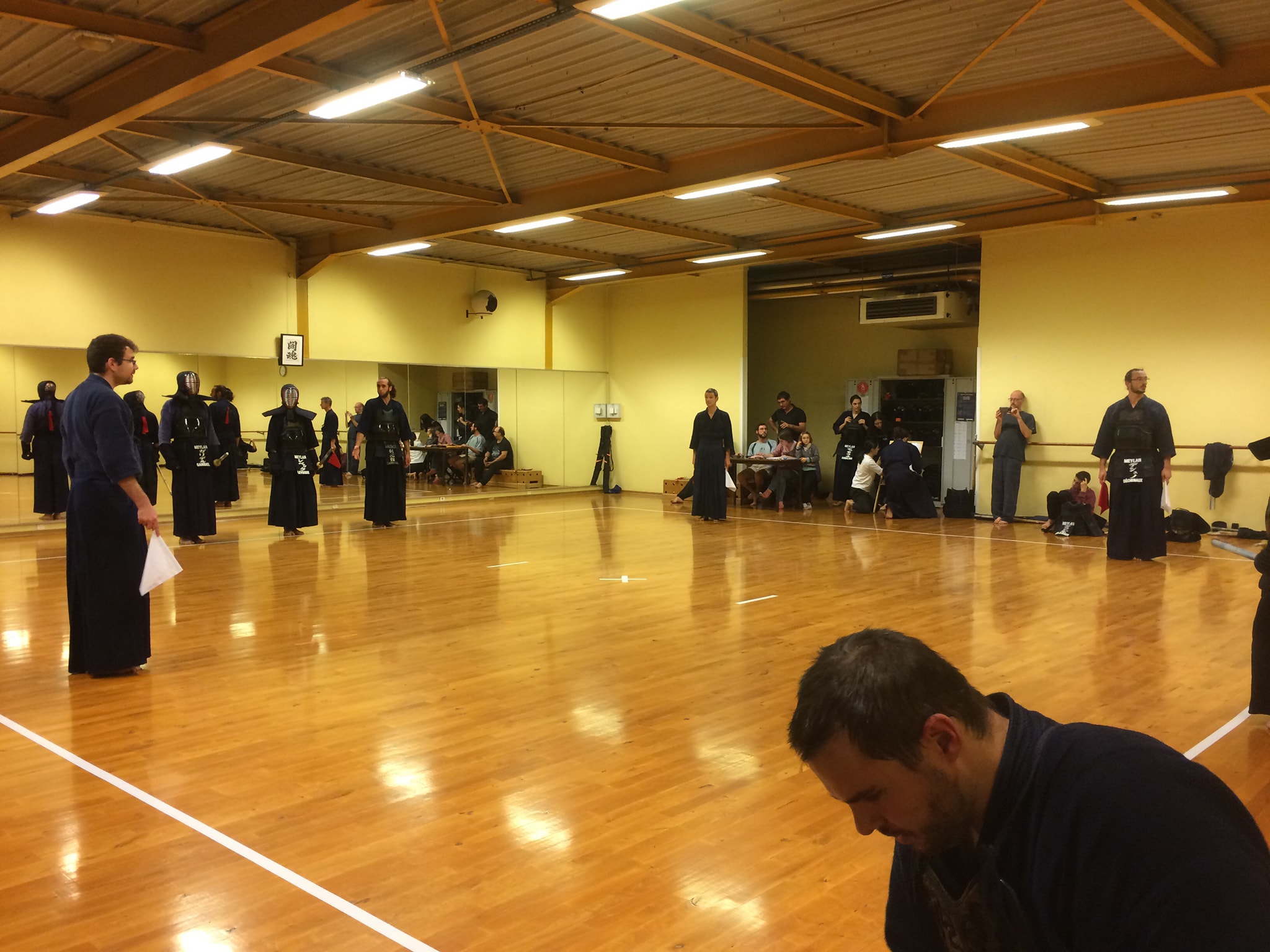 Le dojo, salle prêtée par la mairie de Meylan